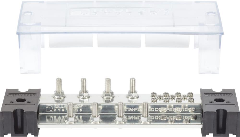 BLUE SEA - Sammelschiene PowerBar 1000 mit 8 Bolzen u Cover