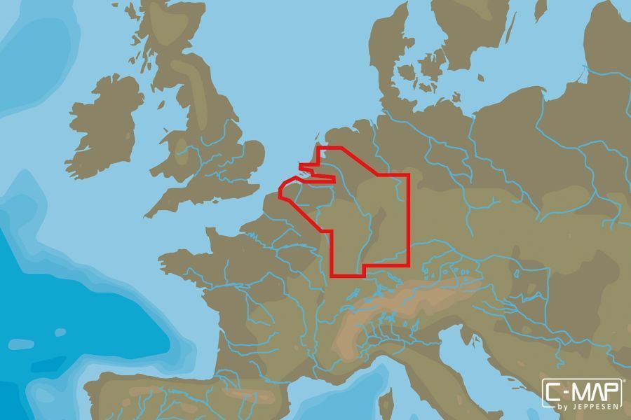 C-MAP - MAX WIDE - Belgium Inland and River Rhein - µSD/SD