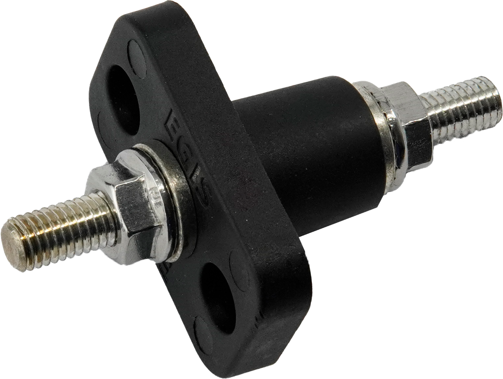 EGIS -  Durchgangsverbinder Bolzen,  schwarz, M10 (5/16"),