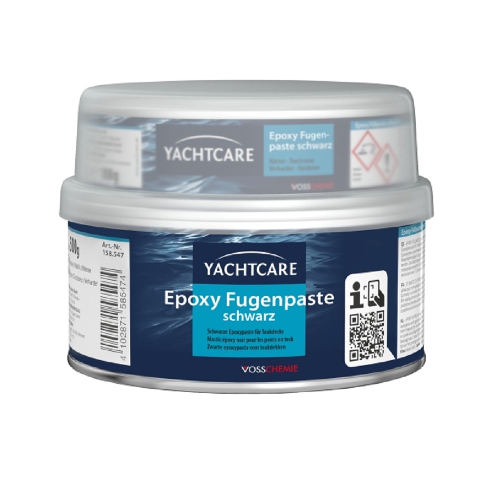 YACHTCARE - EP FUGENPASTE schwarz  A+B   schwarz, 0,5kg