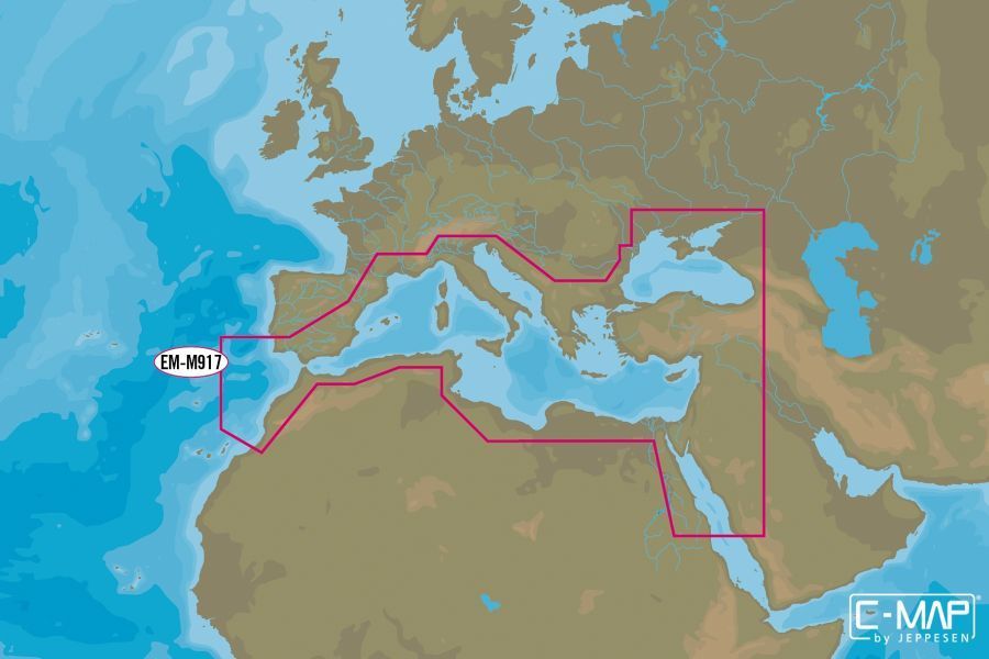 C-MAP - MAX MEGAWIDE - Mediterranean and Black Sea - µSD/SD