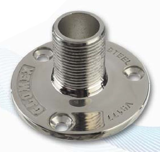GLOMEX - Flanschfuß für GLOMEX Antennen 1" x14 TPI - Edelsta