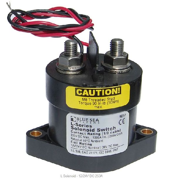 BLUE SEA - Solenoid L 250A 12/24V
