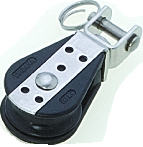 SEILFLECHTER -Mini-Block für 6 mm Schot, 1 Rolle, U-Wirbel