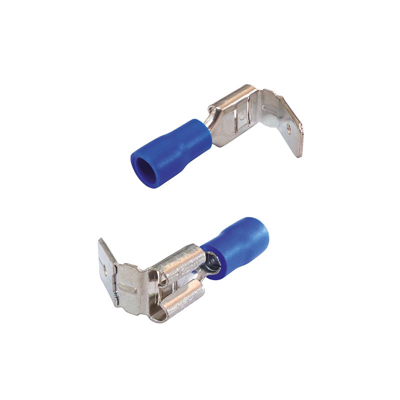 Flachsteckverteiler 6,35 mm, 1,5-2,5 mm², blau, 20 Stück