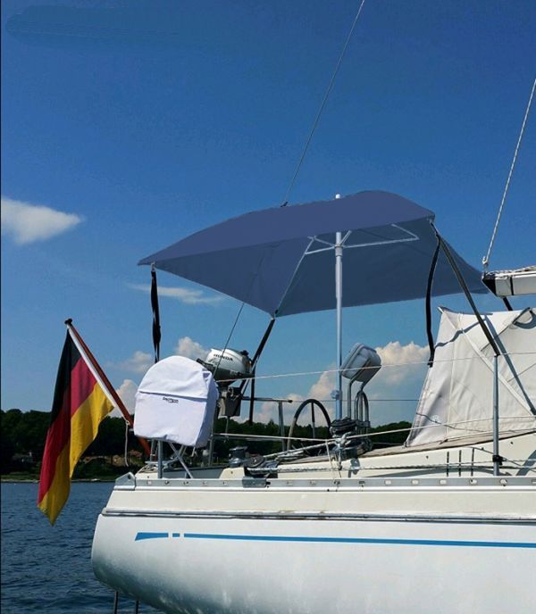 Boot Sonnenschirm navyblau - Bimini Sonnenschutz Sonnensegel