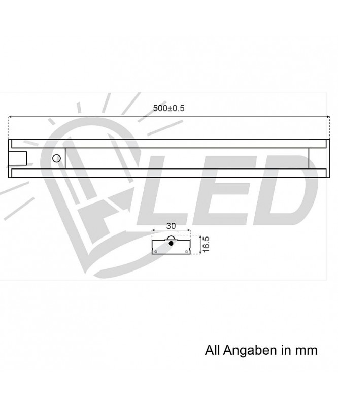 LED FlexLED-Lichtleiste, 7 Watt warmweiss, Näherungsschalter