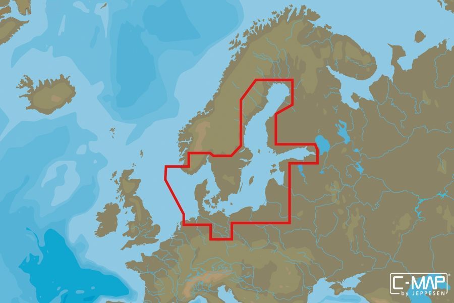 C-MAP - MAX WIDE - Baltic Sea and Denmark - µSD/SD-Karte