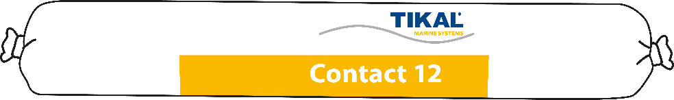 TIKALFLEX - Contact 12 , Dichtmasse/ Kleber, schwarz, 600 ml