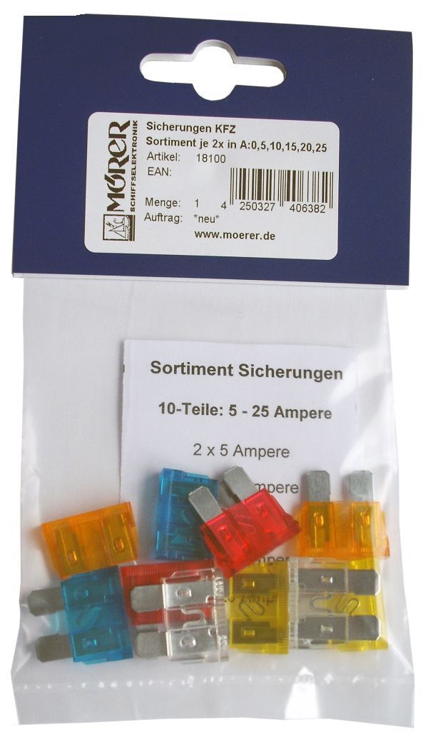 Sortiment ATO-Flachsicherungen