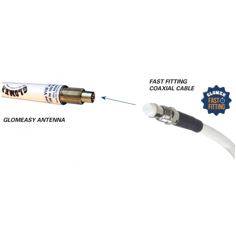 GLOMEX - UKW AIS Antenne - VHF/ FME / 1,2 m - Fiberglas