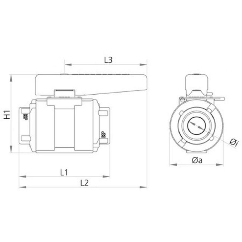 TRUDESIGN - 1 1/2" TD-Kugelsperrventil