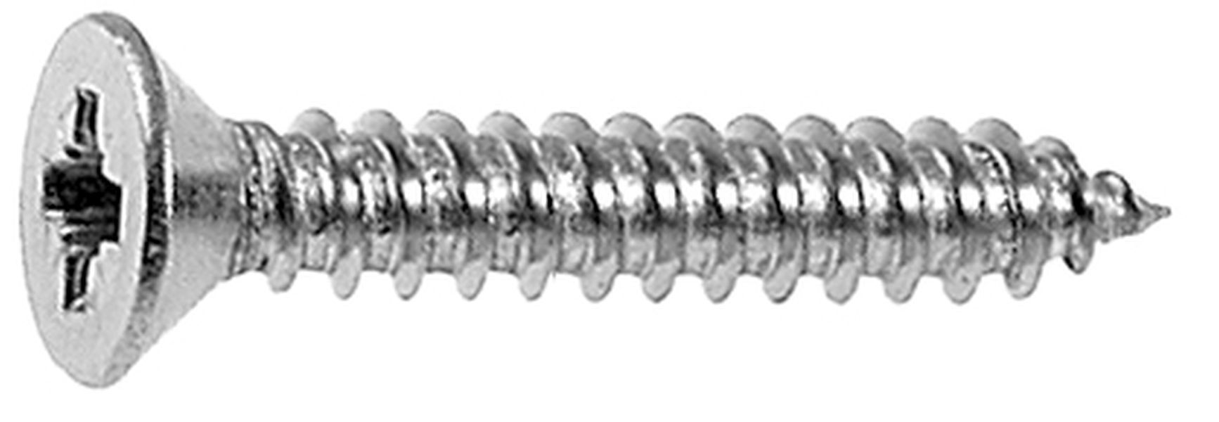Blechschrauben  - 5,5 x 19 mm - 10 Stck. - V4A Senk - Kreuz