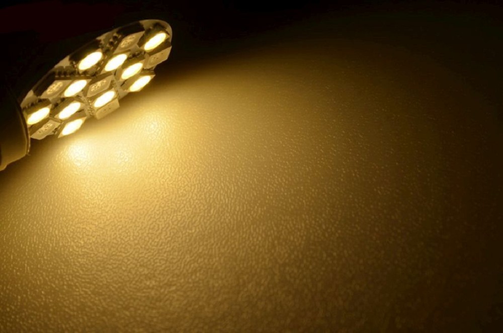 LED-Leuchtmittel mit 16 SMD - G4 Sockel - ROT/WEISS seitlich