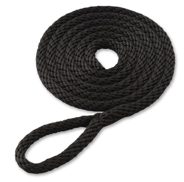 SEILFLECHTER - Fenderleine 8mm, 1,5m - schwarz