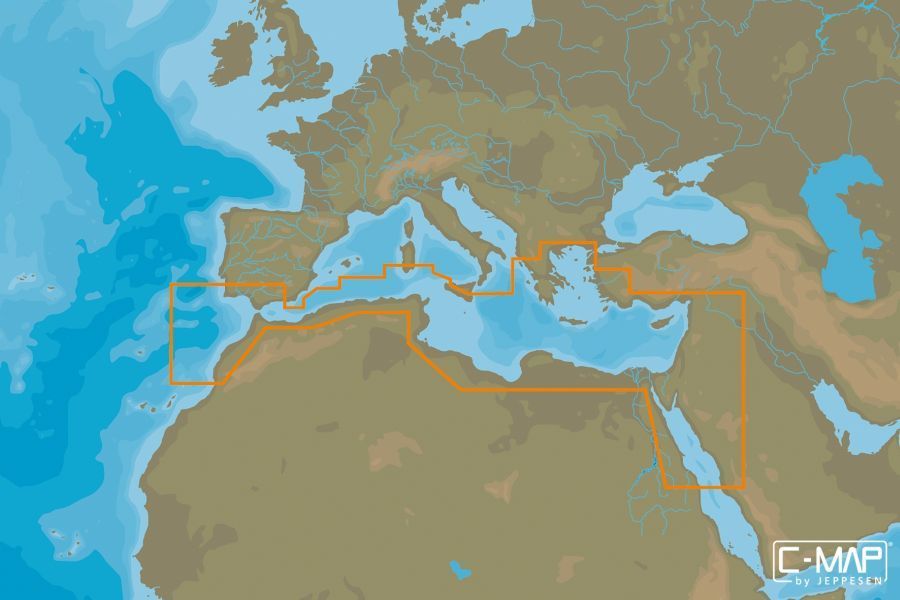 C-MAP - MAX WIDE - South Mediterranean & Aegean Sea - µSD/SD