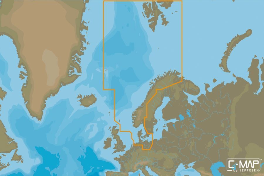 C-MAP - MAX WIDE - North Sea and Denmark - µSD/SD-Karte
