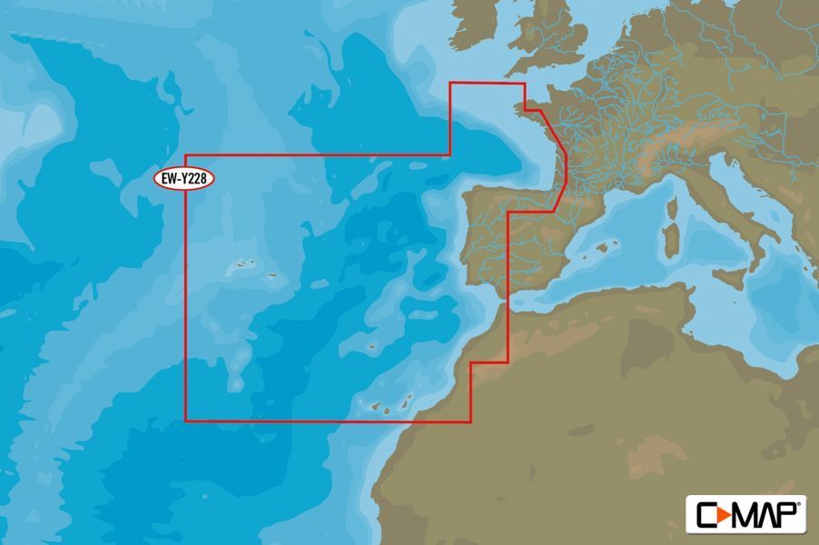 C-MAP - MAX WIDE - West European Coasts - µSD/SD-Karte