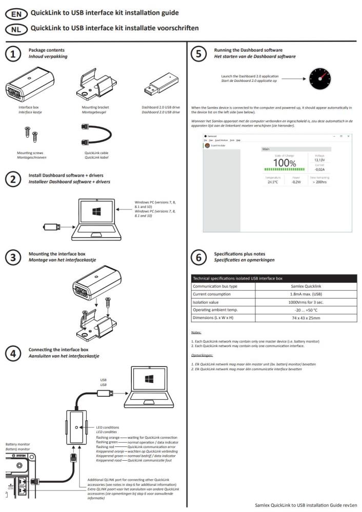 SAMLEX -QuickLink to USB