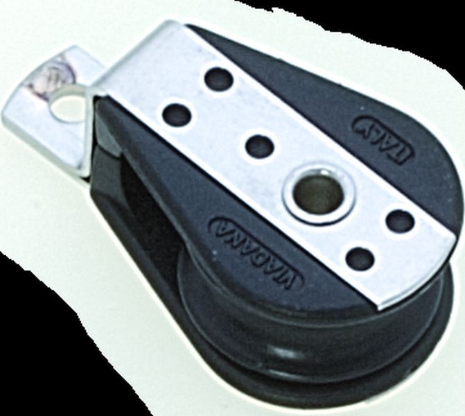 SEILFLECHTER - Mini-Block für 6 mm Schot, 1 Rolle, Einzelb..