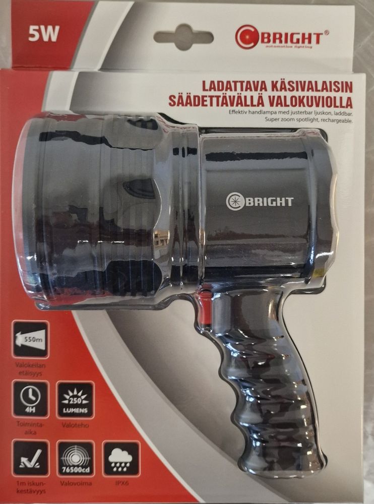 LED Hand-Scheinwerfer 250 Lumen, aufladbar