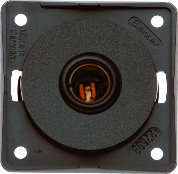 BERKER - Kleinsteckdose, 12/24V, schwarz