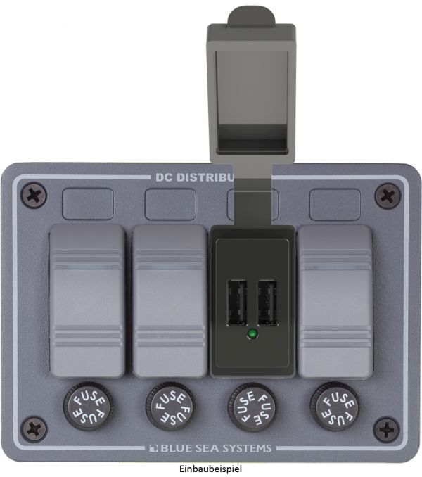 BLUE SEA - USB Ladeanschluss, für Schalterausschnitt