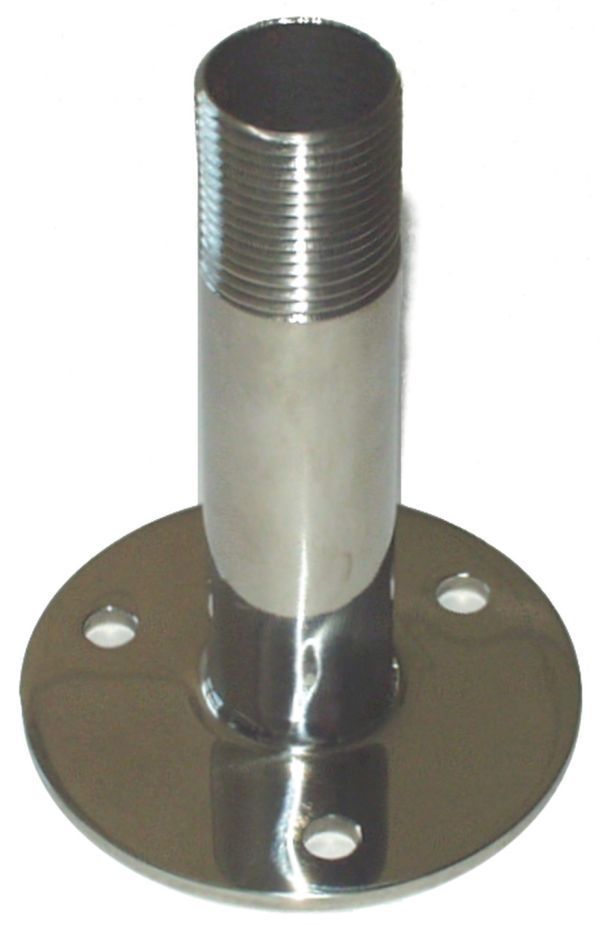 Flanschfuß - Edelstahl; 1''/14 T.P.l.Edelstahl