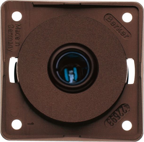 BERKER - Kleinsteckdose, 12/24V, braun