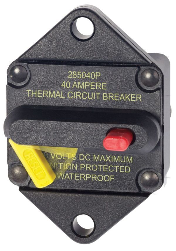 BLUE SEA - 40 A DC - 285-Serie Sicherungsautomat für EINBAU