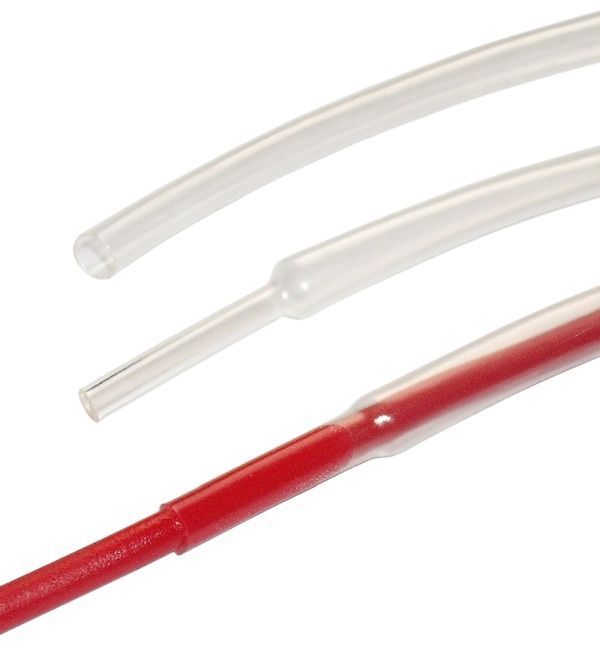 Schrumpfschlauch mit Innenkleber - 6 / 2 mm, transparent