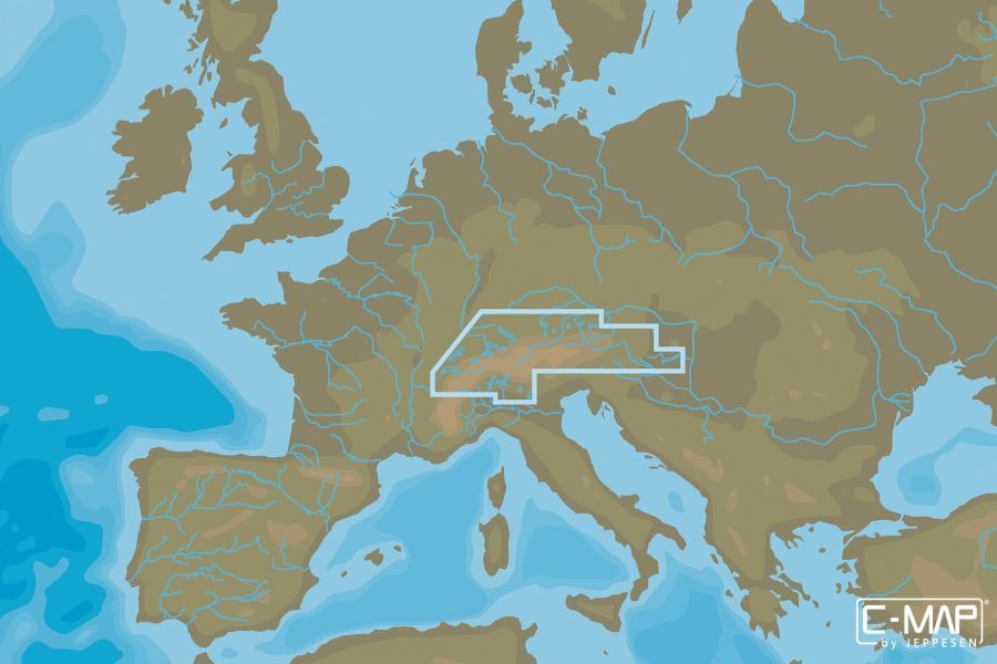 C-MAP - MAX WIDE - Central European Lakes - µSD/SD-Karte