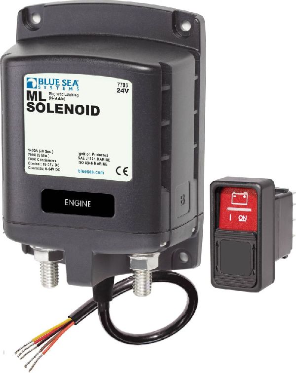 BLUE SEA - Solenoid ML 500A 24V RBS