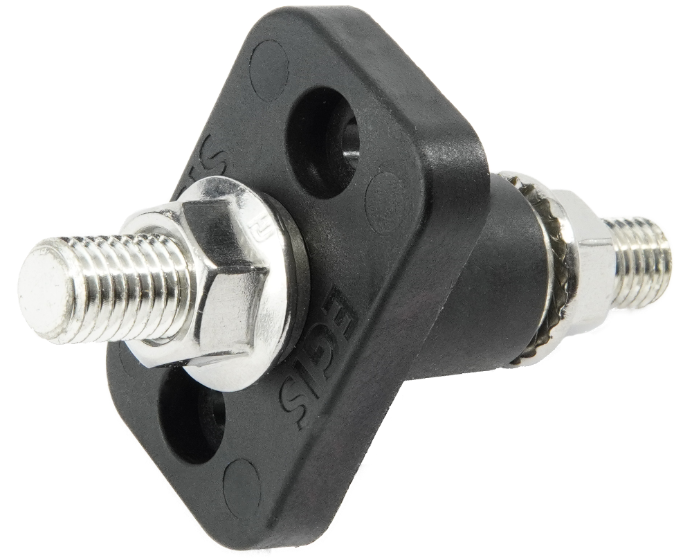 EGIS -  Durchgangsverbinder Bolzen,  schwarz, M10 (3/8"),