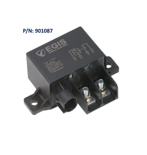EGIS -  Relais 12V 150 Amp, w/Resistor,