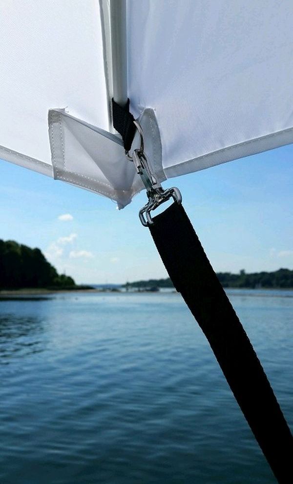 Boot Sonnenschirm weiß - Bimini Sonnenschutz Sonnensegel